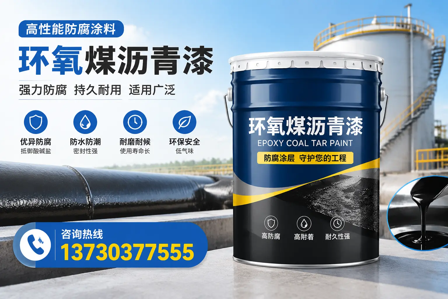 环氧煤沥青漆的耐久性分析，适合廊坊的使用场景